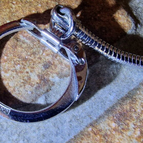 BP vintage keychain tape measure used