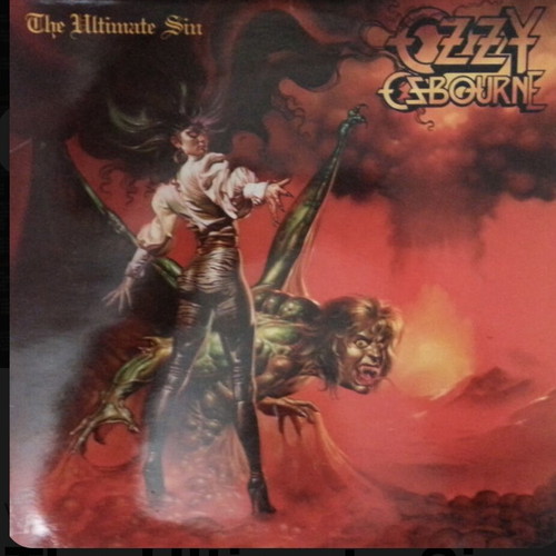 The Ultimate Sin Ozzy Osbourne vinyl LP used 1986 stereo black labels