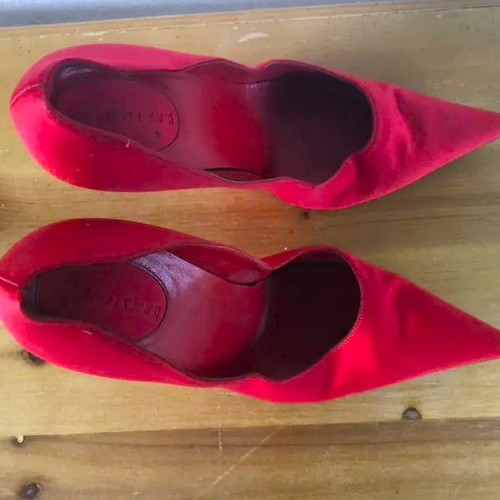 Sergio Rossi red pumps used, size 38.5