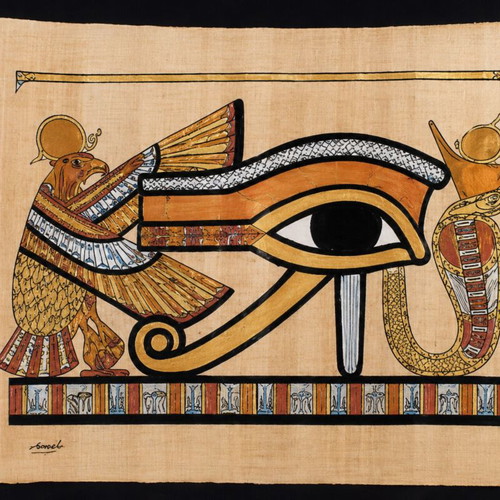 Authentic Egyptian Papyrus The Eye of Ra Horus new