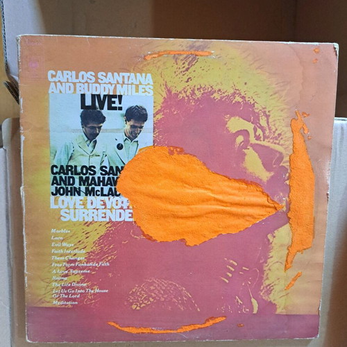 Carlos Santana And Buddy Miles / Carlos Santana And Mahavishnu Live! / Love Devotion Surrender 2LP used
