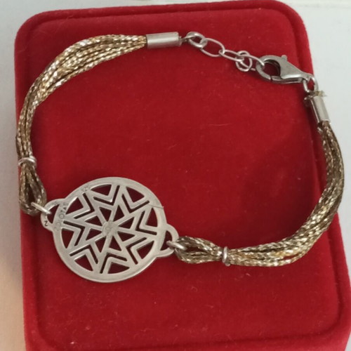 Zolotas silver bracelet 925 vintage used, wrist size 18-18.3cm