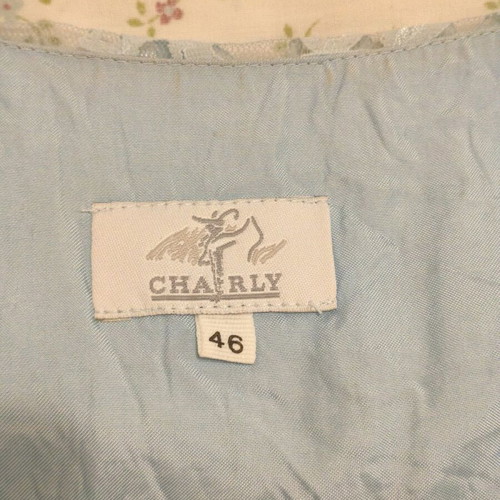 Charly blue set with lace and embroidered designs like new