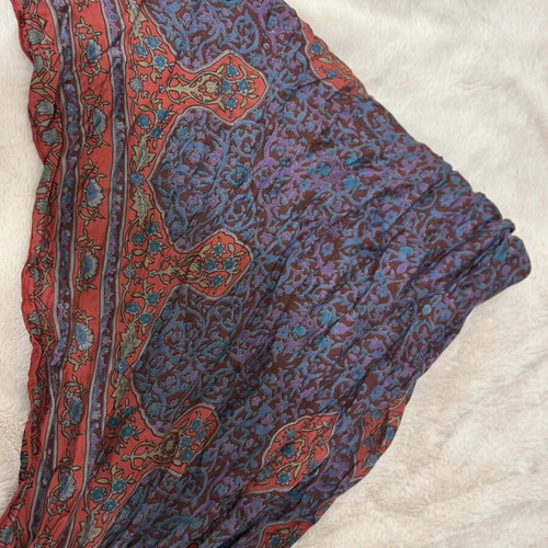 Women's scarf used with oriental printed pattern