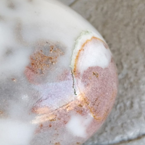 Egg from semiprecious stone Agate Opal used, decorative collectible