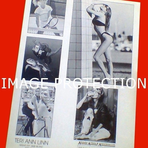 Promo photo card of Kristen from Bold and Beautiful TV series, 1980s