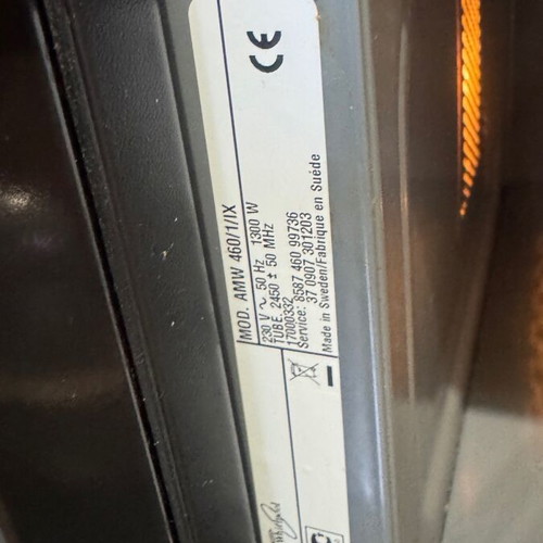 Whirlpool AMW 460 microwave oven like new, stainless steel
