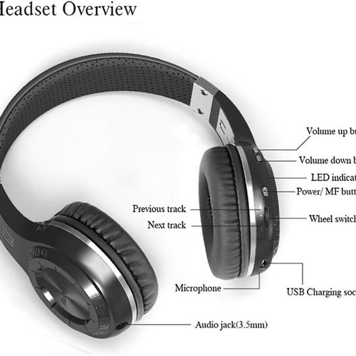 Bluedio H-Turbine Wireless Bluetooth 5.0 Headphones new