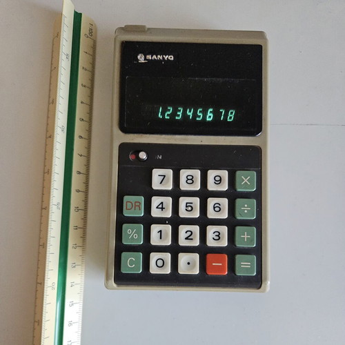 Sanyo 1976 calculator used, fully functional