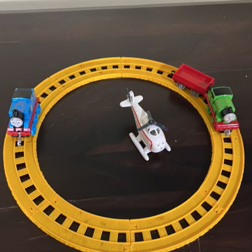 Thomas & Friends Train Set with Harold Helicopter like new