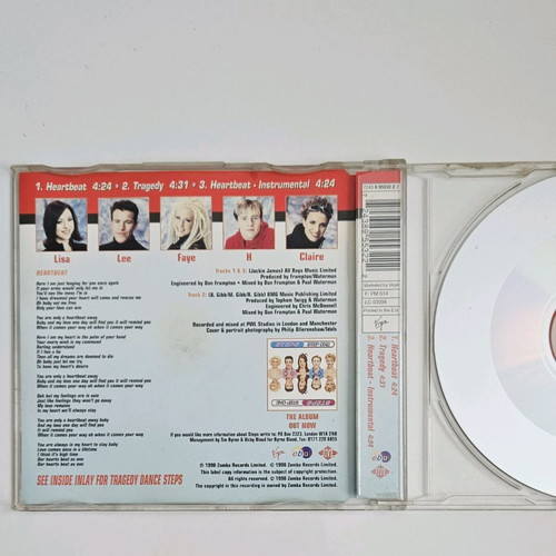 Steps Heartbeat / Tragedy CD Single like new