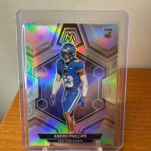 2024 Panini Mosaic Football Andru Phillips RC Silver Mosaic card like new