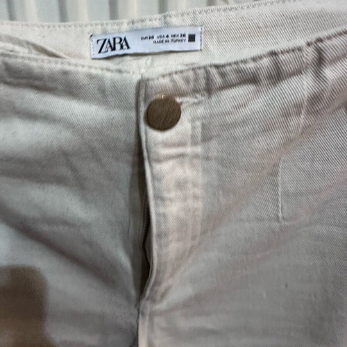 Zara women's jeans like new, beige, size S