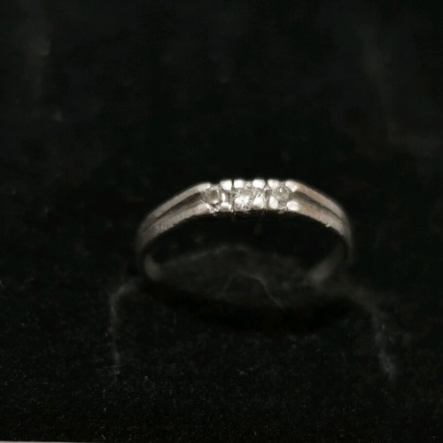 Silver ring 950 proof like new, handmade with zircons