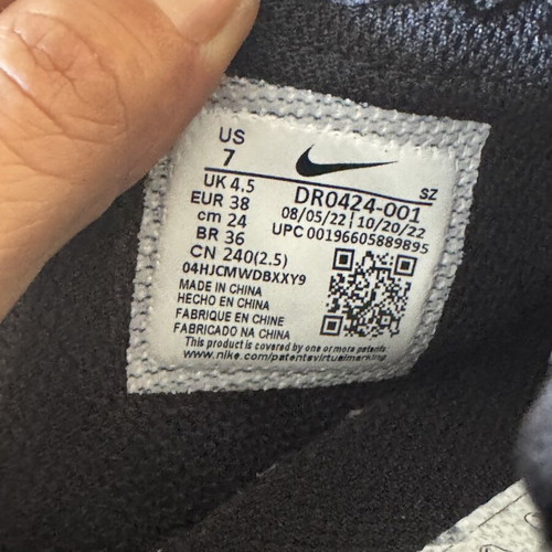 Nike x Jacquemus J Force 1 Low SP Black size 38 like new