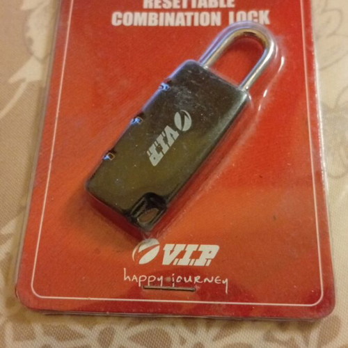 V.I.P. luggage lock new black sealed