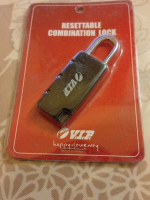 V.I.P. luggage lock new black sealed