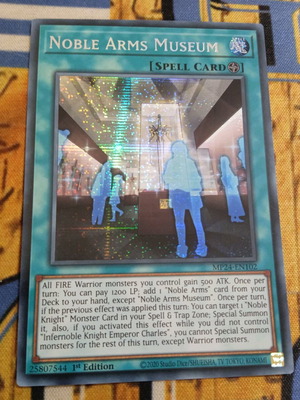Noble Arms Museum Secret Rare κάρτα Field Spell Yugioh 2024 Mega Tin