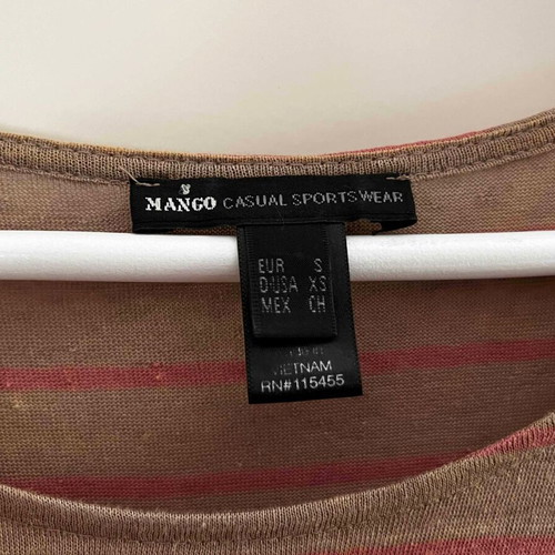 Linen dress Mango like new, beige and pink stripes, size S