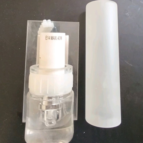 Modern wall light like new without glass white-silver 20cm
