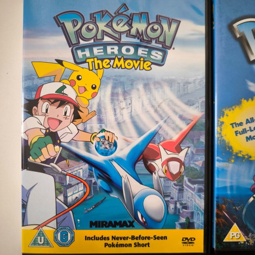 Pokemon Movie Collection DVD Bundle Lot, 6 movies