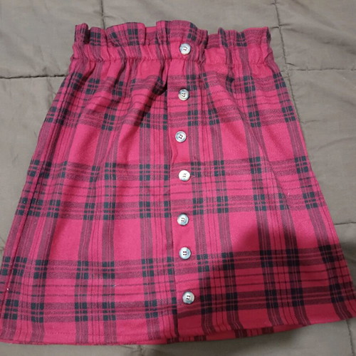 Φούστα vintage Pull & Bear σε άριστη κατάσταση, μαύρο και κόκκινο, μέγεθος S