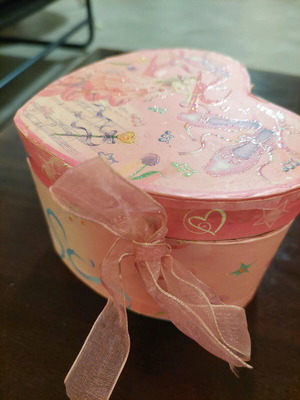 Jewelry box with wind-up ballerina used, Swan Lake melody