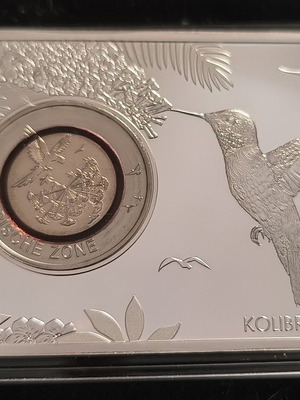 5 Euro Tropical Zone 2017 PP 2oz silver bar new
