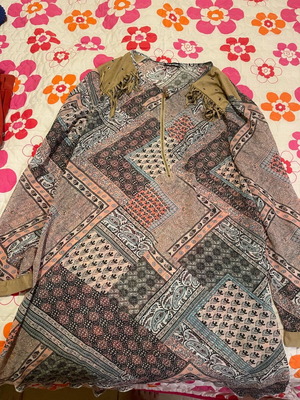 Blouse dress used, multicolored, size L / 40 / 12
