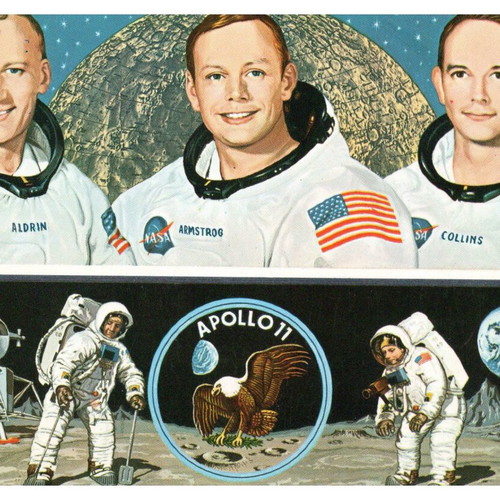Collectible postcards used, pack of 10, 1970-80