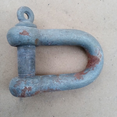 Nautical D-type shackle, 20mm diameter