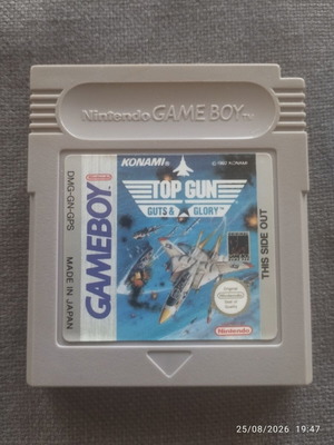 Nintendo Game Boy Top Gun Guts & Glory game with case and manual