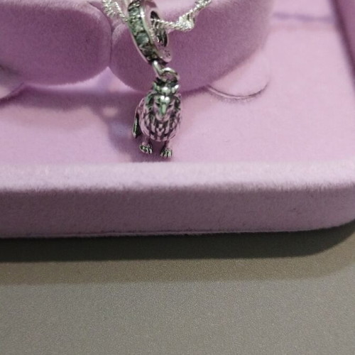 Silver twisted chain with silver lion pendant 925 new