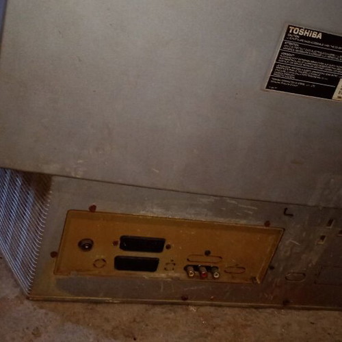 Old television used, very heavy