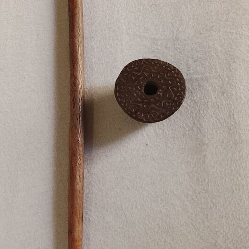 Traditional wooden spindle handmade prewar used from Epirus