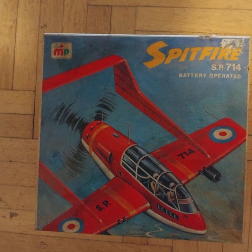 Spitfire airplane 80's like new, rare collectible