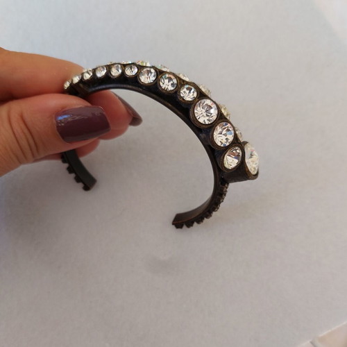 Bracelet with rhinestones like new, metal, brand Accessorize