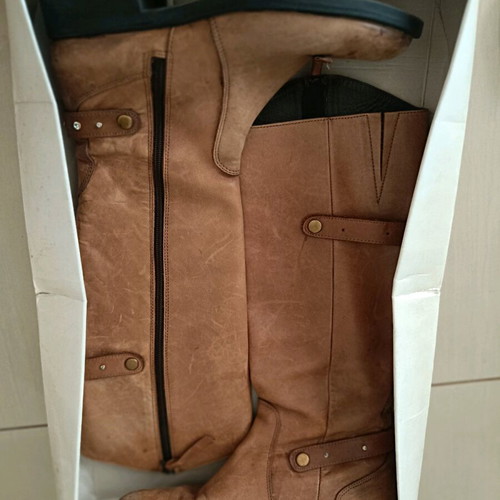Rollini leather boots used, brown color, size 40