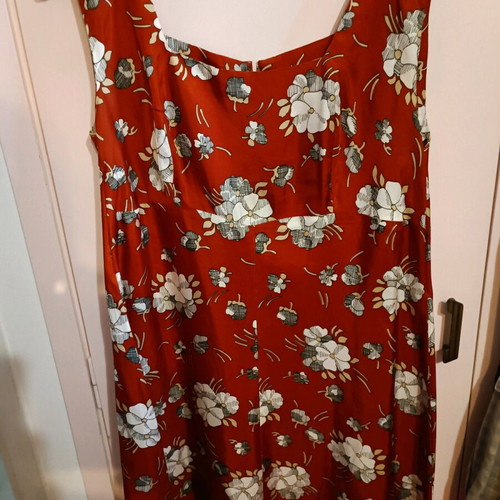 Handmade silk summer dress vintage Aslanis new, size 40-42