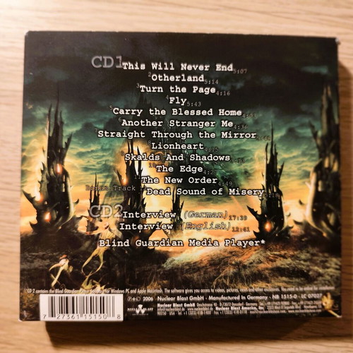 Blind Guardian A Twist in the Myth 2CD digipack used, metal