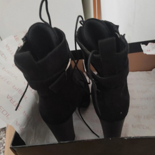 Arte Piedi ankle boots new, size 39, 10cm heel, black