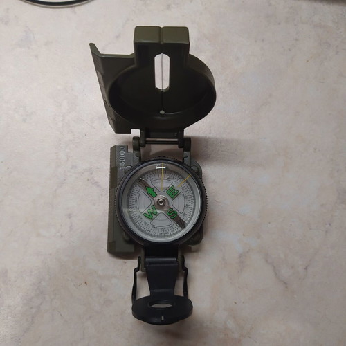 Paget Trading UK Military Type Compass new with ruler and sight