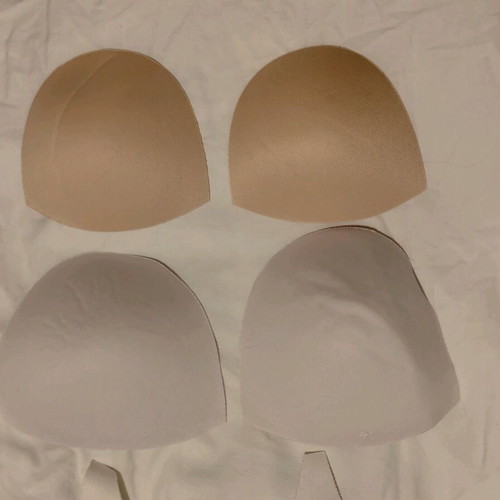 Fabric triangular fillers for bras, tops and swimsuits new, black and white