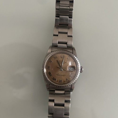 Rolex Datejust 36 mm model 16220 used, Salomon Roman dial, Oystersteel