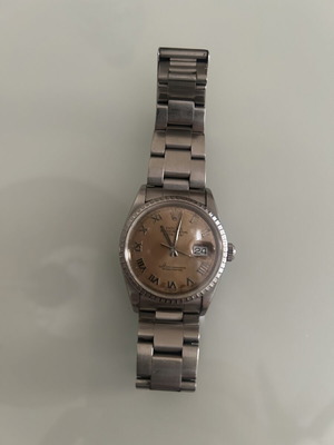 Rolex Datejust 36 mm model 16220 used, Salomon Roman dial, Oystersteel