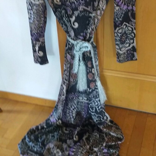 Long lamé evening dress No 46 like new