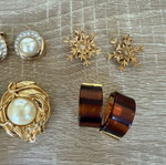 Clip-on earrings used, pack of 5 pairs