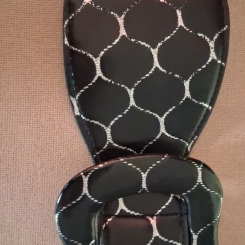 Wide belt 83cm like new, black with silver elastic