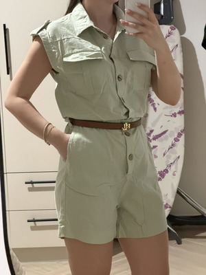Mango one-piece shorts like new, green, size S