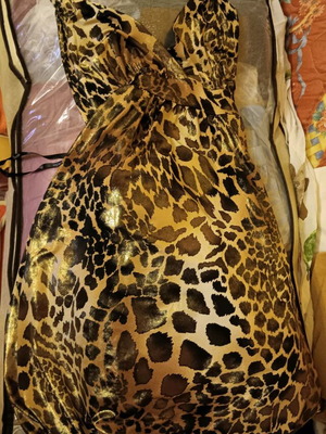 Leopard dress new, size S, Pantazis Fashion brown